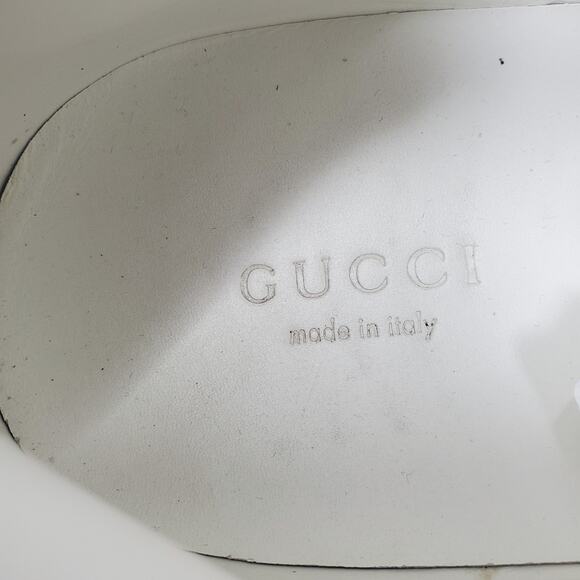 Custom Gucci Swarovski Crystal Ace Metallic Star Sneakers Leather 454562 Size 39 - Picture 9 of 16